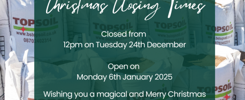 Christmas Closing Times 2024